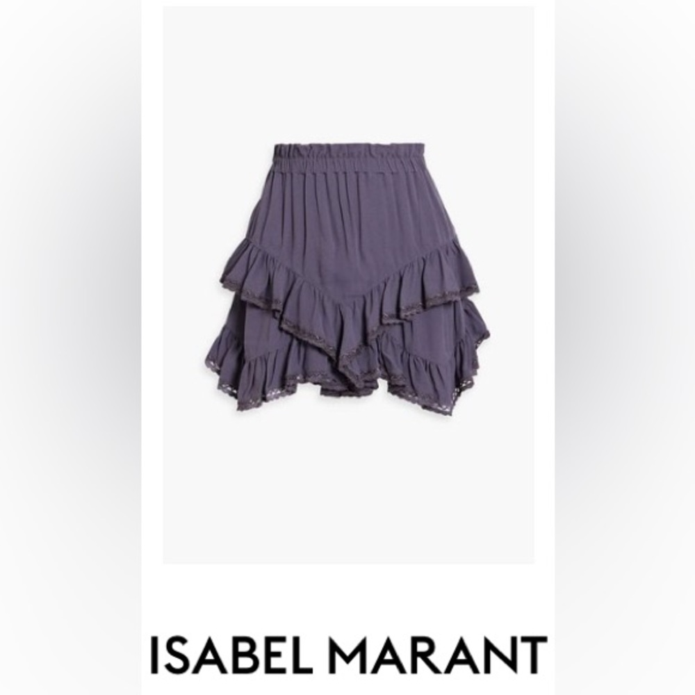 ISABEL MARANT Leocadia Ruffled Crepe Shorts